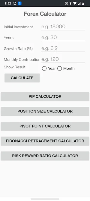Forex Calculator Screenshot 0