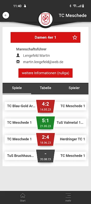 1. TC Meschede Screenshot 2