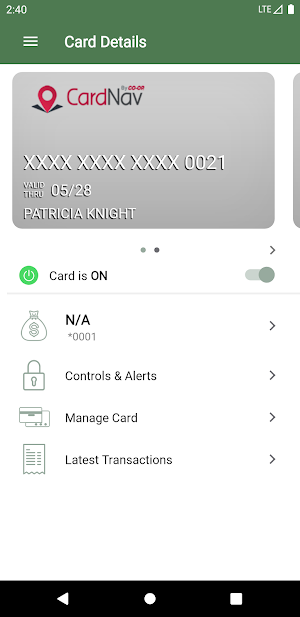 WV Central Cardnav Screenshot 0