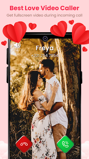 Full Screen Love Video Ringtone for Call Screenshot 1