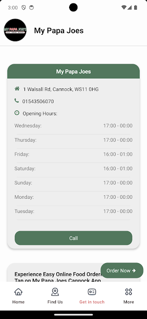 My Papa Joes Cannock Screenshot 2