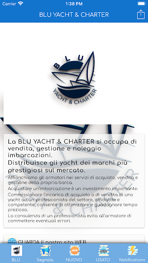 Blu Yacht Charter Screenshot 1