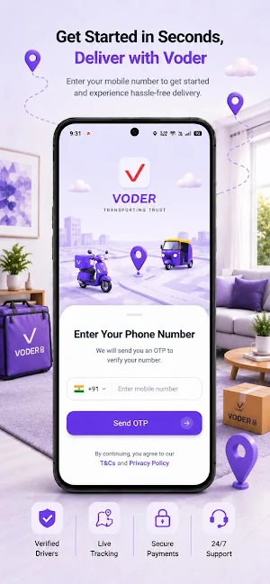 Voder - On-Demand Logistics screenshot 1