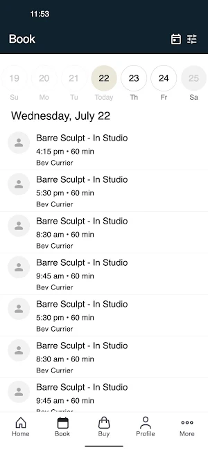 Barre by the Sea Fitness Screenshot 1