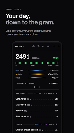 Pensum Calorie & Macro Tracker Screenshot 0