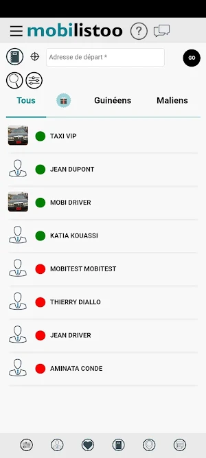 Mobilistoo Trouvez un chauffeu Screenshot 0