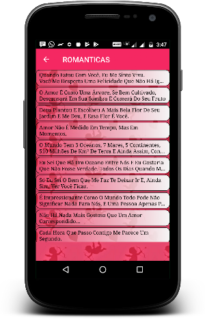 Mensagens de amor e Declarações em Português Screenshot 3