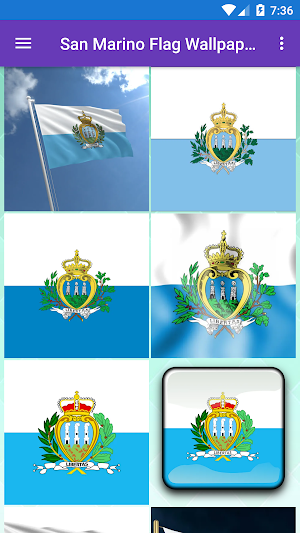 San Marino Flag Wallpaper: Fla Screenshot 0