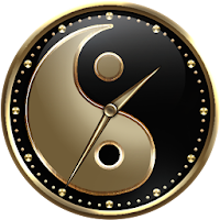 Yin and Yang Clock Widget