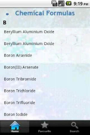 Chemical Formulas Screenshot 2