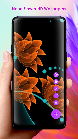 Neon Flower HD Wallpapers Screenshot 1