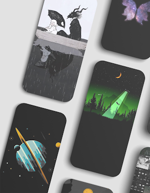 Black aesthetic wallpapers Screenshot 1