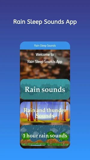 Rain Sounds: Rain Sleep Sounds Screenshot 1