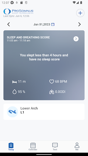 Prosomnus Oxymetrx Patient App Screenshot 2