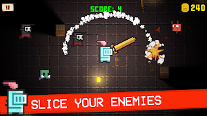 SLICE KNIGHT – DUNGEON FIGHTER & WEAPON SIMULATOR Screenshot 1