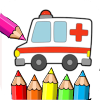 Coloring Ambulance Cars