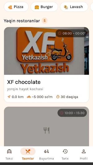 XF Yetkazish Screenshot 1