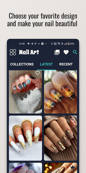Gold Foil Magic Nail Design Screenshot 3