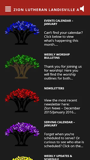 Zion Lutheran Landisville App Screenshot 3