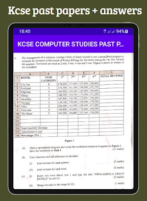 Computer studies Kcse papers. Screenshot 2