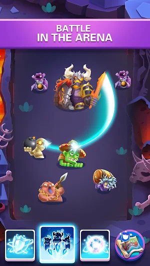 Hero War - Magic vs Monster Bounzy Brick Idle RPG Screenshot 1