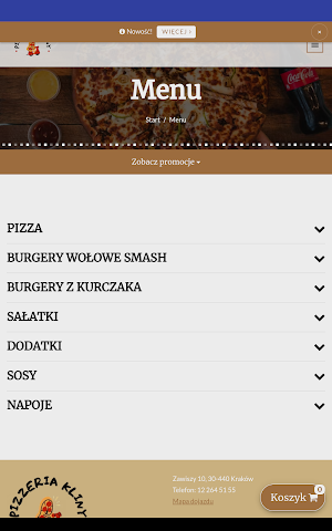 Pizzeria Kliny Screenshot 2