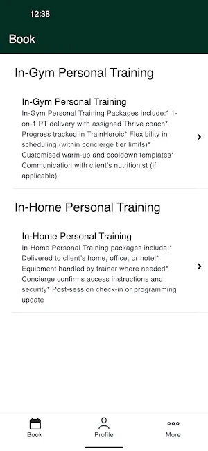 Thrive Fitness Worldwide Screenshot 1