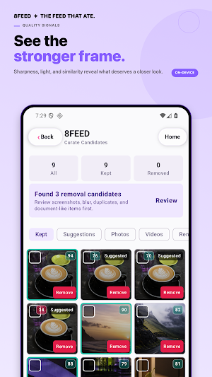 8FEED: AI Photo Curation Screenshot 1
