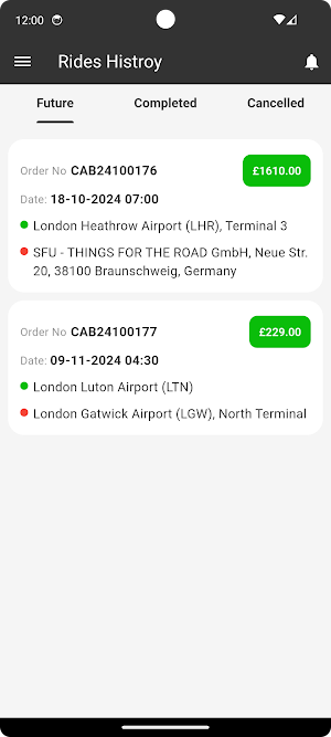 CAC - CityAndAirportCars Screenshot 2
