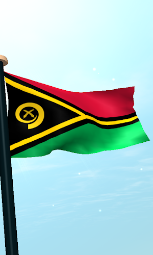 Vanuatu Flag 3D Live Wallpaper Screenshot 3