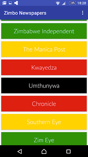 Zimbo Newspapers Screenshot 1