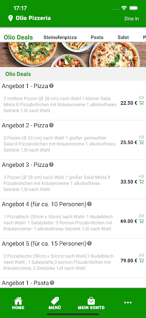 Olio Pizzeria Screenshot 2