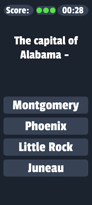 Usa Map Flag Quiz America game Screenshot 2