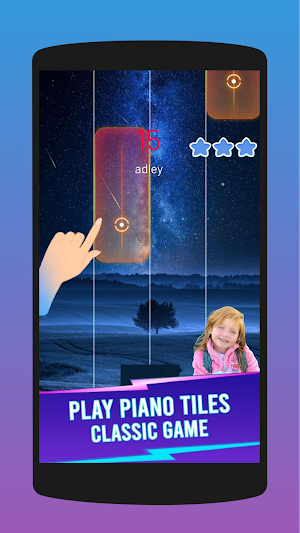 A for adley Piano Tiles Game Screenshot 1