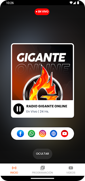 Radio Gigante Online Screenshot 2