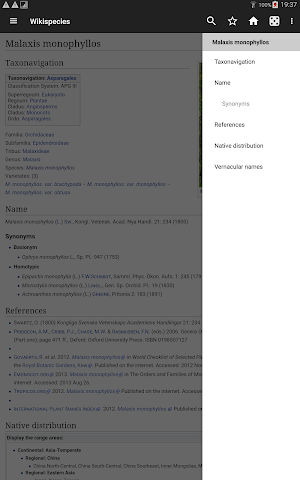 WikiSpecies Screenshot 3