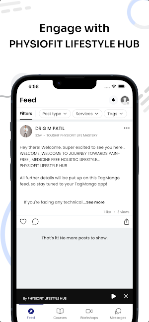 Physiofit Lifestyle Hub Screenshot 1