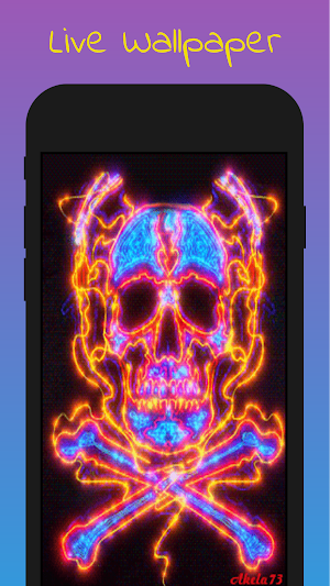 4D Live Wallpaper Skull Screenshot 3