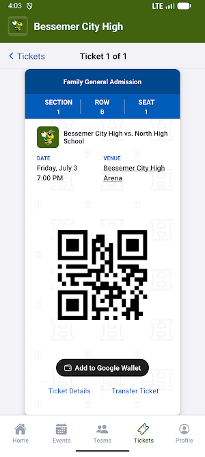 Bessemer City High Athletics Screenshot 2
