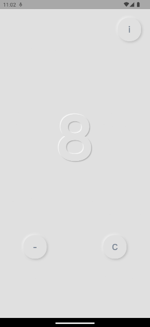 Neumorphic Simple Counter Screenshot 0