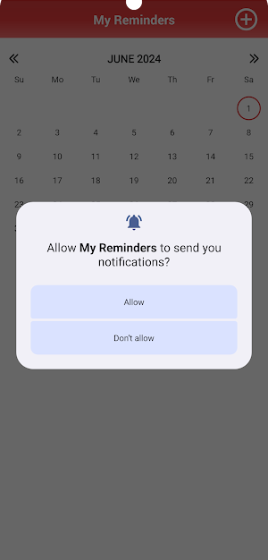 Calendar Reminder Screenshot 1