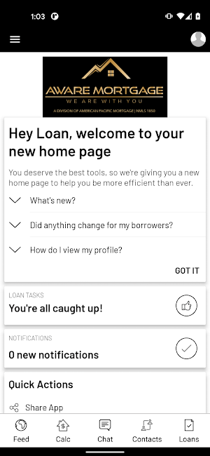 Aware Mortgage Screenshot 0