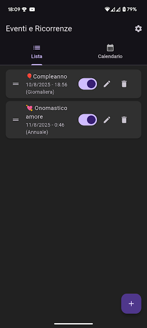 Eventi e Ricorrenze Screenshot 1