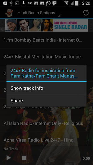 Hindi Radio Stations Screenshot 1