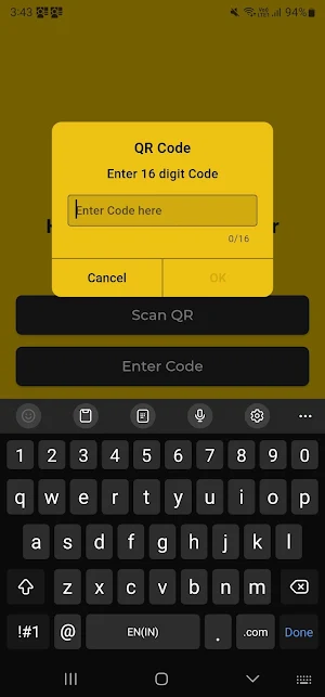 Hubbell Code Scanner Screenshot 1