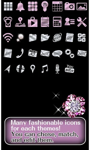 Jewel Theme Diamond Flower Screenshot 3