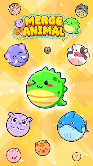 Animal Drop: Cute Merge Game Screenshot 0