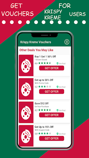 Vouchers for KrispyKreme users Screenshot 2