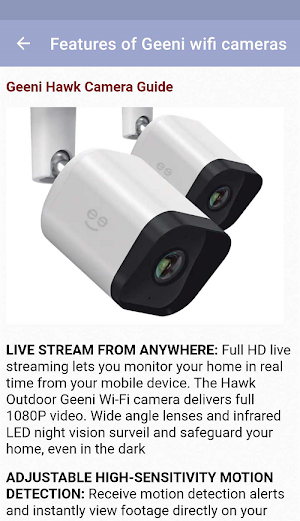 Geeni Wifi Camera Guide Screenshot 0