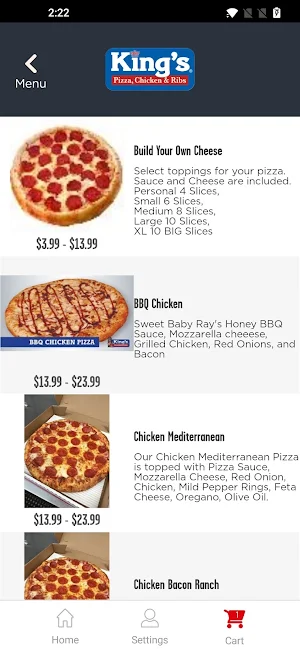 King's Pizza Roseville Screenshot 2